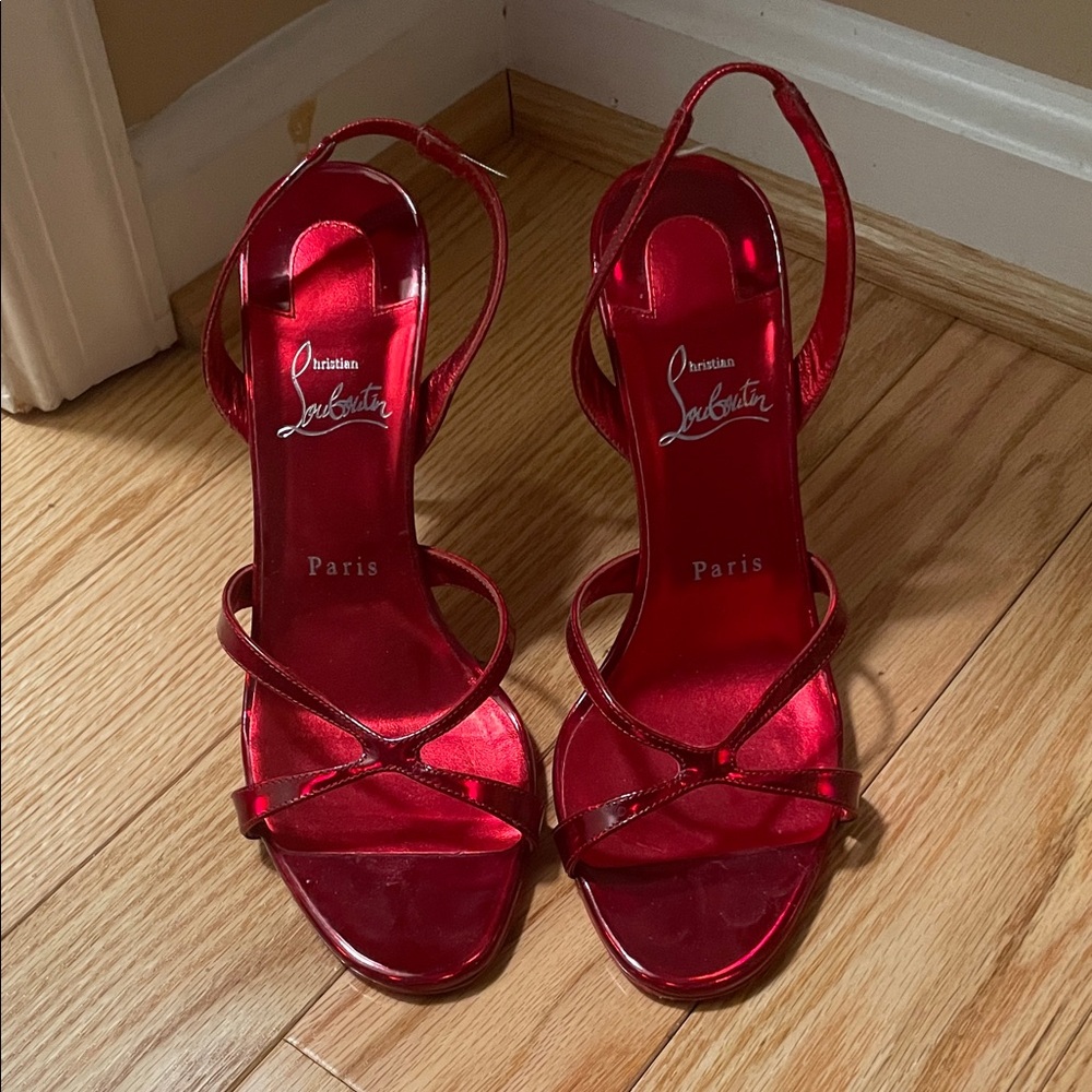 Christian Louboutin Shiny Red Heels